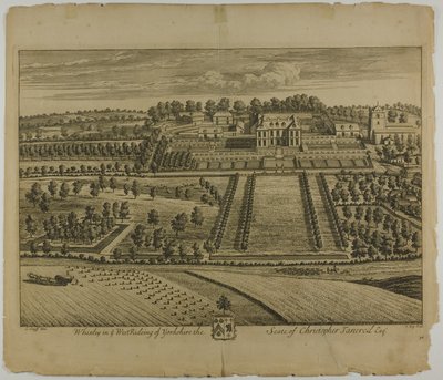 Whixley, plaat 78 uit Britannia Illustrata door Johannes Kip