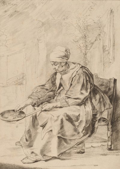 Pannenkoekvrouw, 1768 door Johannes Kornlein