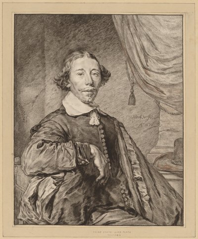 Portret van een Zittende Man door Johannes Kornlein