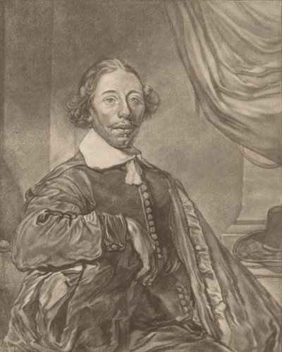 Portret van een Zittende Man door Johannes Kornlein
