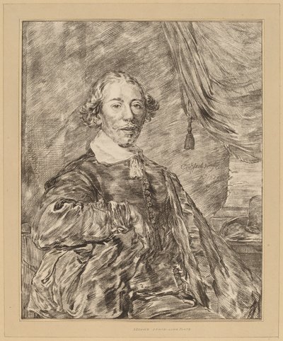 Portret van een Zittende Man door Johannes Kornlein