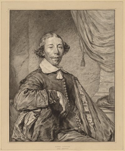 Portret van een Zittende Man, 1771 door Johannes Kornlein