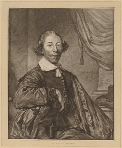 Portret van een Zittende Man door Johannes Kornlein