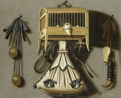 Stilleven met Jachtuitrusting door Johannes Leemans