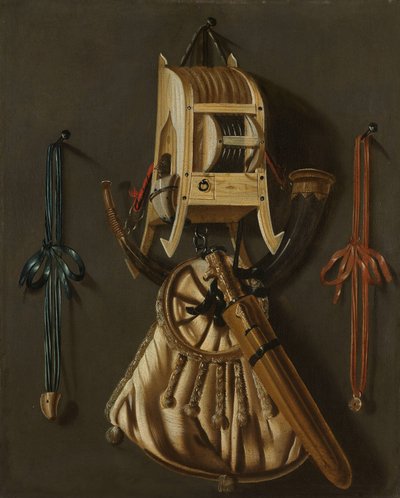 Stilleven met Jachtgerei door Johannes Leemans