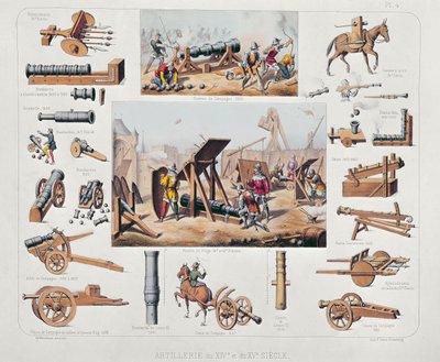 Franse artillerie uit de 14e en 15e eeuw door Johannes Moltzheim