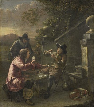 De kaartspelers door Johannes Natus
