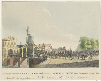 Intocht van Prinses Marianne en haar man Prins Albert te Utrecht, 1830 door Johannes Paulus Houtman