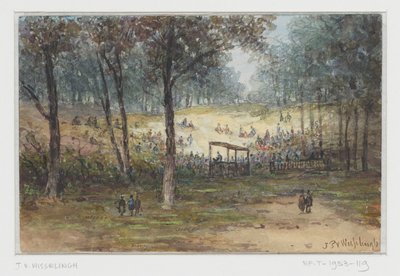 Openluchtbijeenkomst door Johannes Pieter van Wisselingh