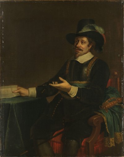 Portret van Jan van de Poll, burgemeester van Amsterdam door Johannes Spilberg (II) (copy after)
