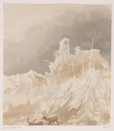 Ruïne in de Ardennen door Johannes Tavenraat (signed by artist)