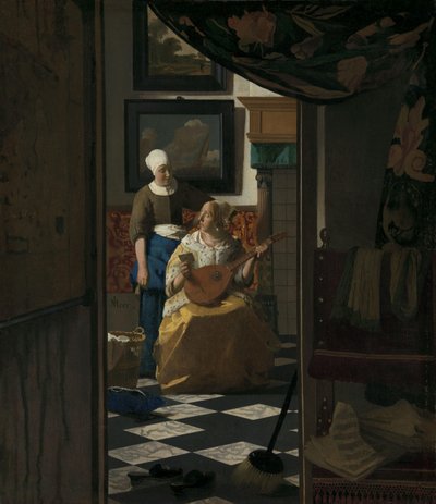 De liefdesbrief door Johannes Vermeer