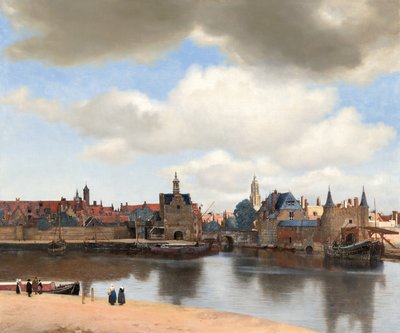 Ansicht von Delft door Johannes Vermeer