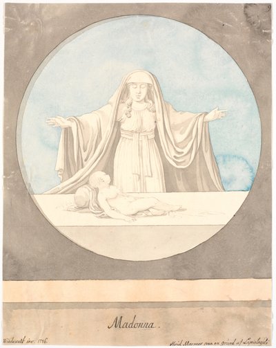 Madonna met kind door Johannes Wiedewelt
