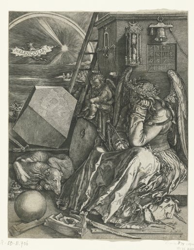 Melancholie door Johannes Wierix