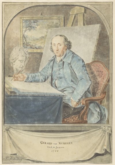 Portret van Gerard van Nijmegen door Johannes Zacharias Simon Prey
