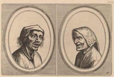"Goe Geurtjen" en "Kribbighe Babbe" door Johannes and Lucas van Doetechum after Pieter Bruegel the Elder