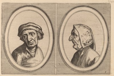 "Goelijeke Floor" en "Kinne Snavels" door Johannes and Lucas van Doetechum after Pieter Bruegel the Elder