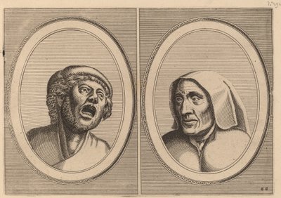 "Hansje Singh in Veldt" en "Blaeuwe Aecht" door Johannes and Lucas van Doetechum after Pieter Bruegel the Elder