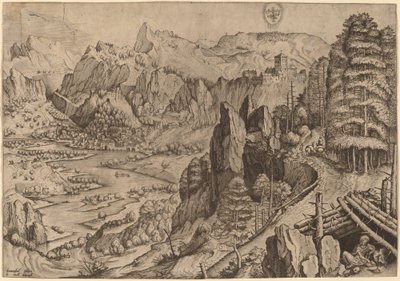 De Boetvaardige Magdalena door Johannes and Lucas van Doetechum after Pieter Bruegel the Elder