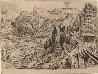 De Boetvaardige Magdalena door Johannes and Lucas van Doetechum after Pieter Bruegel the Elder