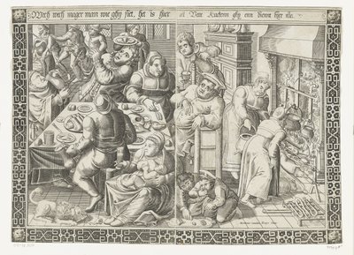 De vette keuken door Johannes of Lucas van Doetechum