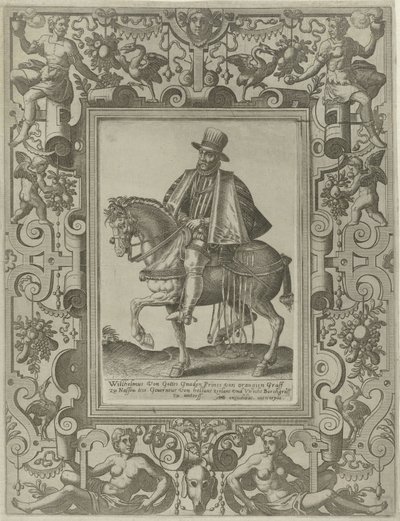 Ruiterportret van Willem I, prins van Oranje door Johannes of Lucas van Doetechum