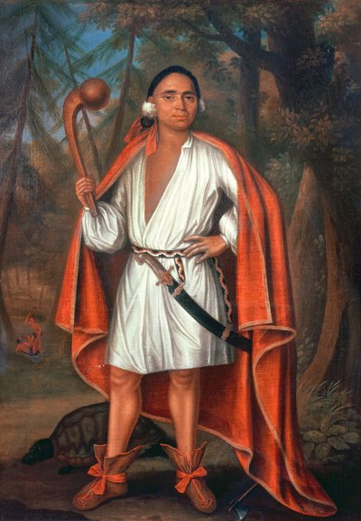 Etow Oh Koam, Koning van de Riviernaties, 1710 door Johannes or Jan Verelst