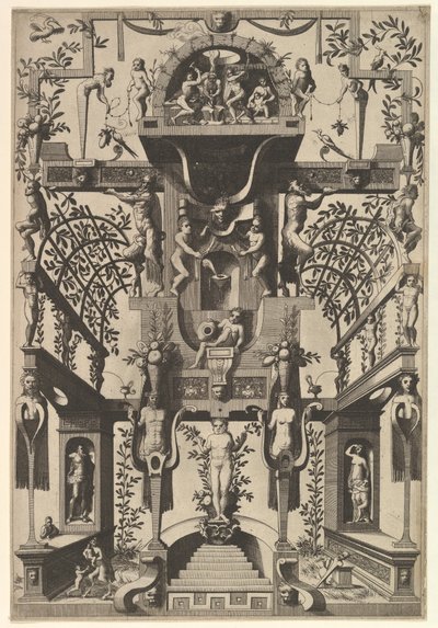 Moderne Groteske Decoratie, 1557 door Johannes van Doetecum I