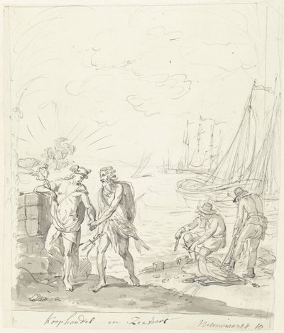 Koophandel en Zeevaart, decoratie op de Nieuwmarkt, 1795 door Johannes van Dregt (rejected attribution)