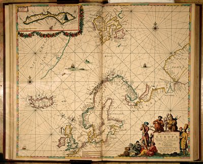 Kaart van Noord-Europa door Johannes van Keulen
