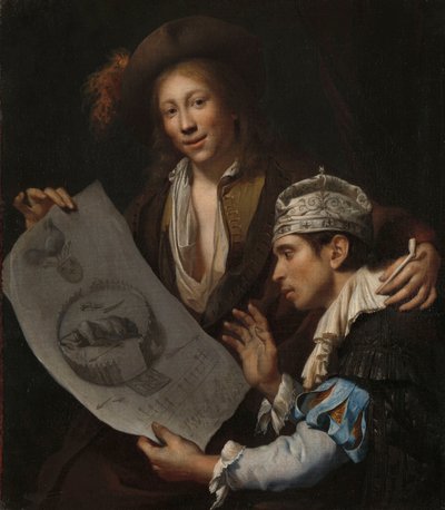 Allegorie op de Franse invasie in de Nederlanden in 1672 door Johannes van Wijckersloot