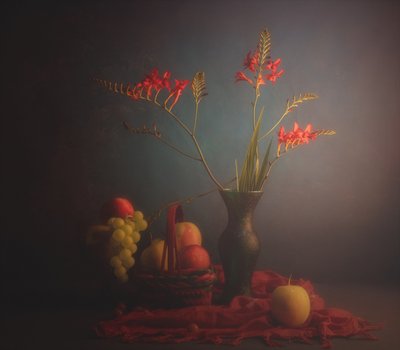 Klassieke bloemen en fruit door John-Mei Zhong