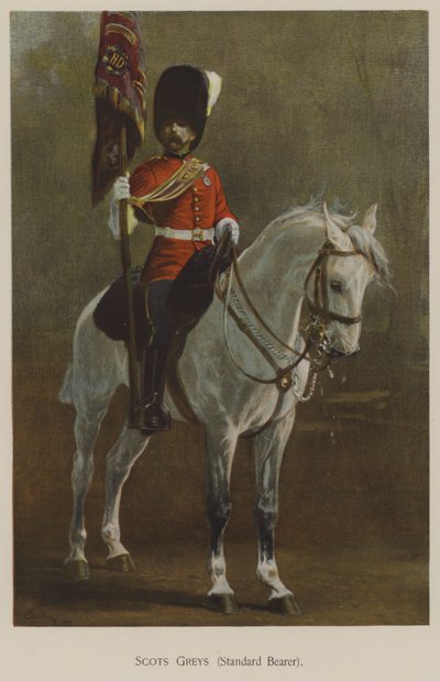 Scots Greys, vaandeldrager door John (after) Charlton