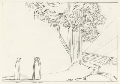 Regio van Onmatigheid, Louteringsberg, Canto 22 door John (after) Flaxman