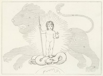 De jonge Verlosser, Paradijs, Canto 16 door John (after) Flaxman