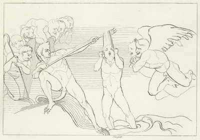 Het Pekmeer, Inferno, Canto 22 (gravure) door John (after) Flaxman