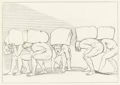 De trotse, Vagevuur, Canto 11 door John (after) Flaxman