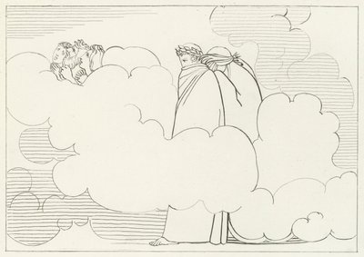 De Regio van Rook, Louteringsberg, Canto 16 (gravure) door John (after) Flaxman