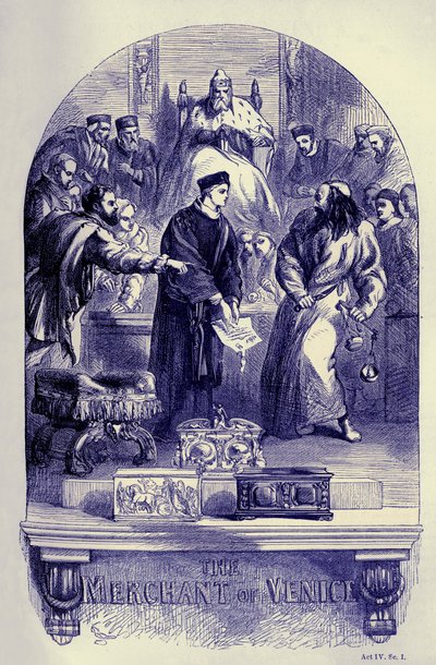 De koopman van Venetië door John (after) Gilbert