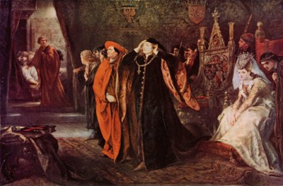 Shakespeare: De dood van Gloucester, Koning Hendrik VI, Deel II, Acte III, Scene 2 door John (after) Gilbert