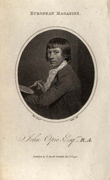 Portret van John Opie (1761-1807), gegraveerd door Ridley door John (after) Opie