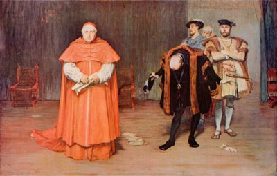 Shakespeare: De Val van Wolsey, Koning Hendrik VIII, Act III, Scene 2 door John (after) Pettie