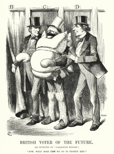 Punch cartoon: Britse Kiezer van de Toekomst door John (after) Tenniel