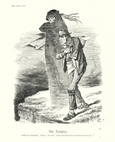 Sir John Tenniel cartoon: De Verleider door John (after) Tenniel