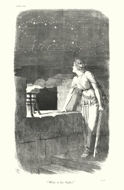 Sir John Tenniel cartoon: "Wat van de Nacht?" door John (after) Tenniel