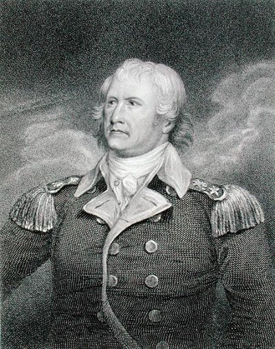 Generaal-majoor William Moultrie (1730-1805) gegraveerd door Edward Scriven (1775-1841) door John (after) Trumbull