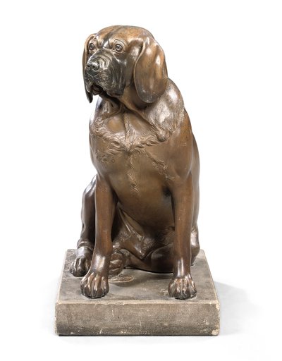 Een George III Model van een Hond, c.1760 door John (attr. to) Cheere