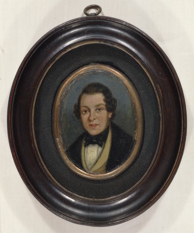Miniatuur: Portret van Abram Constable (1783-1862), broer van de kunstenaar door John (attr. to) Constable