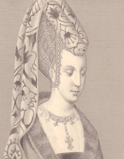 Portret van Isabelle of Isabeau van Beieren-Ingolstadt, Koningin van Frankrijk door Walter Charles Mills